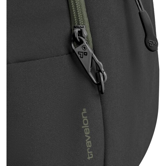 Unisex Black adult Travelon Anti-theft the Voyages Tour Bag Imported Zipper - Picture 12 of 12